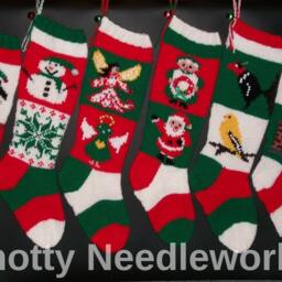 PDF Pattern Only Feathered Friends Hand Knitted Christmas Stocking Pattern - thumbnail 4