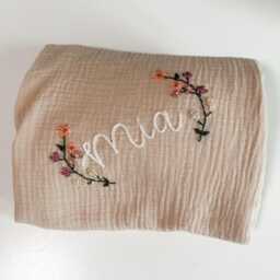 Baby Swaddle - Custom Baby Name Announcement Pregnancy - thumbnail 3