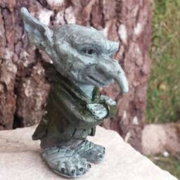Troll Statue, Garden Decor, Fairy Doors, For Fairy Gardens - thumbnail 3