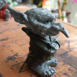 Troll Statue, Garden Decor, Fairy Doors, For Fairy Gardens - thumbnail 2