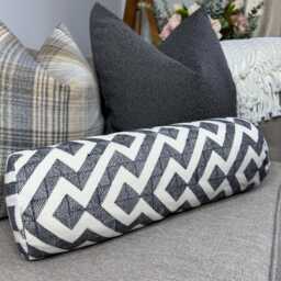 "Geometric Graphic Cushion Bolster 16"" X 6" - thumbnail 1