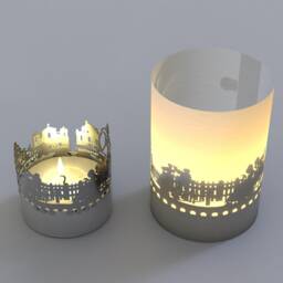Versailles Skyline Candle - Shadow Play Gift, France Souvenir - thumbnail 3