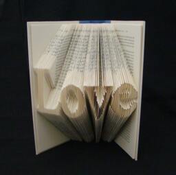 Love Anniversary Gift Girlfriend Boyfriend Folded-Book Art Sculpture - thumbnail 1