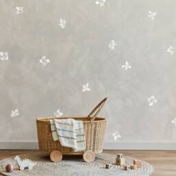 Wall Stickers - White Flower Wall Decal Set Watercolour Floral Stickers For Nursery D??cor By Dizzy Duck - thumbnail 3