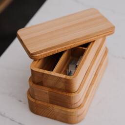 European Beechwood Bento Box, Wood Work By B. Deacon - thumbnail 2