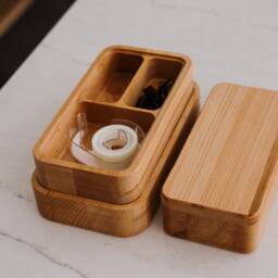 European Beechwood Bento Box, Wood Work By B. Deacon - thumbnail 3