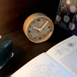 Handmade Walnut Wood Desk Clock Minimalist Table Clock - thumbnail 4