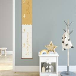 Personalised Loved Beyond Measure Scallop Canvas Height Chart - Kid's Growth Chart - Nursery Wall Hanging - Newborn Gift - First Birthday Gift - thumbnail 2