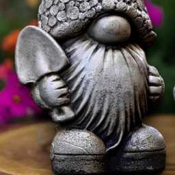 Nordic Gnome Couple Statue Scandinavian Garden Gnomes Concrete Fairy Figures Handmade Nordic Decor Cozy Yard Ornament Love Sculpture - thumbnail 2