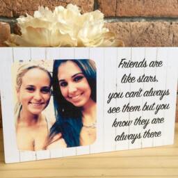 Friend Gift, Personalised Photo Best Birthday Wood Frame, Friendship Friends - thumbnail 2