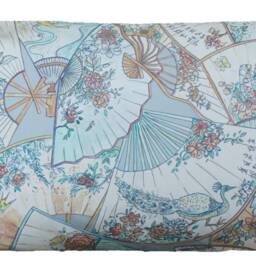 Matthew Williamson Fanfare Cushion Cover Light Blue Cotton Print - thumbnail 3