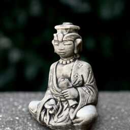 Outdoor Chinese Woman Sculpture Concrete Asian Lady Figurine Cement Handmade Lover Gift - thumbnail 3