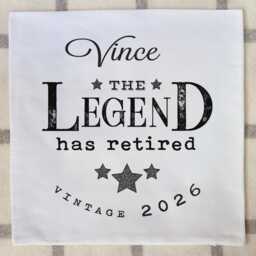 Personalised Retirement Gift Men Pillow Retirement Cushion Him Leaving Gift Work Colleague Friend Best Wishes Retiring Male Coworker 2026 - thumbnail 3