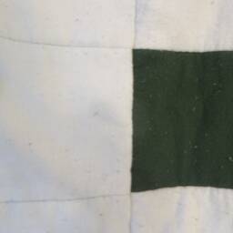 Denims & Greens Throw Size Rag Quilt - thumbnail 4