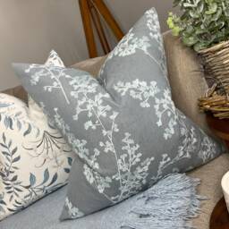 Floral Cushion Cover Embroidered Pillow Case, Decorative - Double Sided John Lewis & Partners Fabric, Farmhouse - thumbnail 3