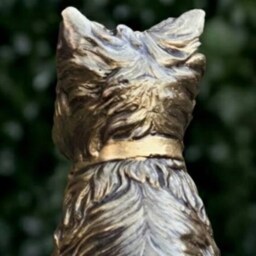 Garden Westie Dog Statue Concrete Yorkie Sculpture Cement Decor Handmade Terrier Ornament Lover Gift Front Door Figure - thumbnail 4