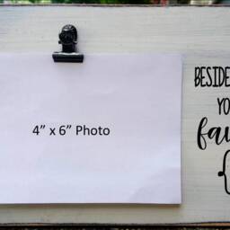 Besides Chocolate You're My Favorite Wood Picture Frame, Personalized Photo Holder, Valentine's Day Gift, Best Friend Gift For Her - thumbnail 3
