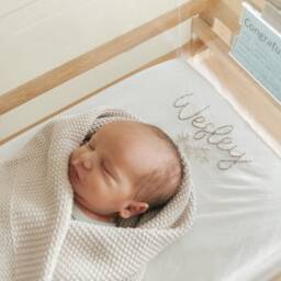 Embroidered Bassinet Sheet - thumbnail 2