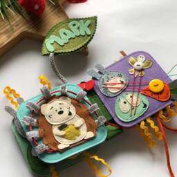Baby Activity Book From 6 Month To 2 Years, Educational Felt Book, Felt Busy Book, Baby Quiet - thumbnail 2