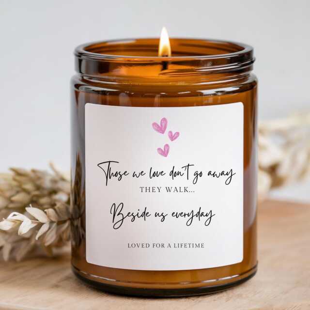 Think Of You Candle, Sorry For Your Loss, Sympathy Gift, Bereavement Candle Personalised Memory Baby Loss, Miscarriage Gift - image 1