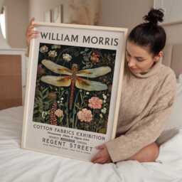 William Morris Print, Art, Exhibition Poster, Uk, Dragonfly Pictures, Gifts - thumbnail 2