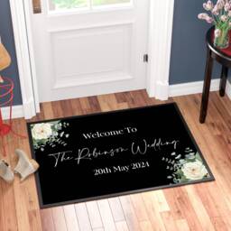 Personalised Custom Printed Wedding Doormat Entrance Mat, Welcome To - thumbnail 1