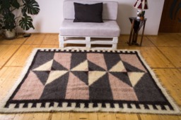 Ukrainian Wool Rug Carpathian Organic Sheep Lizhnyk
