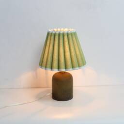 Duzy Handmade Green Fabric & Acrylic Pleated Lamp Shade For Home Decor-97# - thumbnail 4