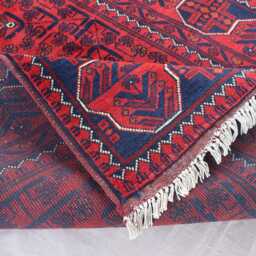 2'10x9'5 Ft Afghan Runner Rug, Tribal Khal Mohammedi Antique Pattern Handmade Wool Red Oriental Turkmen Kitchen 3x10 - thumbnail 4