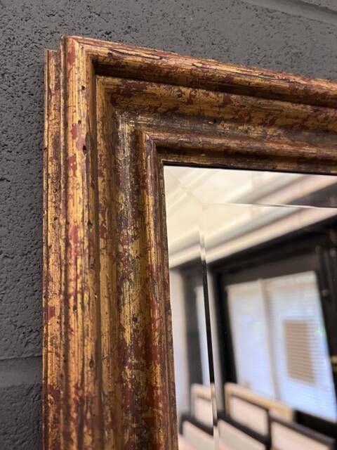 Handmade Wall Mirror Handcrafted Mirror Sevilla Gold Contemporary Design Heavy Distressing - image 1