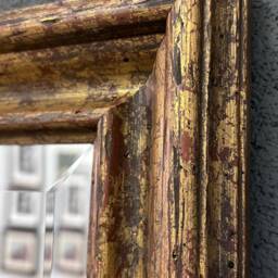 Handmade Wall Mirror Handcrafted Mirror Sevilla Gold Contemporary Design Heavy Distressing - thumbnail 3