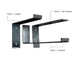 White Metal Shelf Bracket Heavy Duty Powder Coated Steel Supports For Floating Shelves, Industrial Rustic Hardware