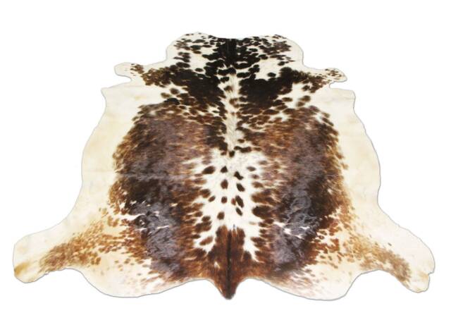 Amazing Tricolor Cowhide Rug Cow Skin Hide 5 X Floor - image 1