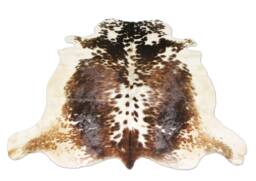Amazing Tricolor Cowhide Rug Cow Skin Hide 5 X Floor - thumbnail 1