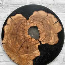 Minimal Frameless Wall Clock, Handcrafted Silent Clock With Live Edge Wood, Artsy For Kitchen, Livingroom, Bedroom, Home & Office - thumbnail 2