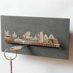 Montreal Skyline Key Rack - Travel Souvenir, Home Decor