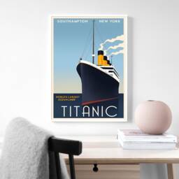 Titanic Vintage Poster Minimalistic Movie Wall Decoration Home Decoration Art Frameless - thumbnail 1