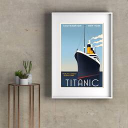 Titanic Vintage Poster Minimalistic Movie Wall Decoration Home Decoration Art Frameless - thumbnail 2