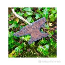 Anvil Blacksmith Rustic Art Hanger Gift Rusty Metal Decor Home Garden Plaque 10cm Christmas Tree Decoration Small Stoking Filler Present - thumbnail 3