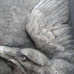 Raven in Flight Relief Sculpture Art Limited Edition - thumbnail 4