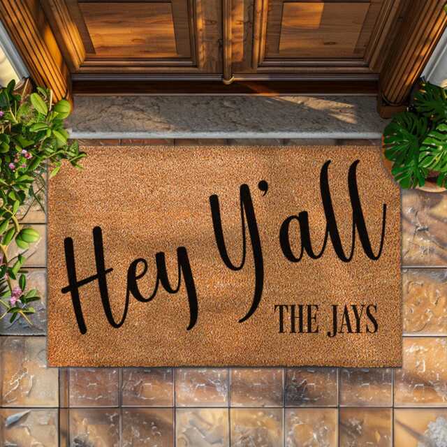 Heypersonalized Last Name Doormat With Est - [Your Name] Custom Welcome Mat New Home Housewarming Gift - image 1