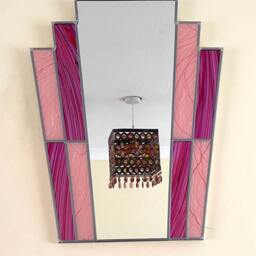 Art Deco Mirror Calypso - Pink Duo - thumbnail 3