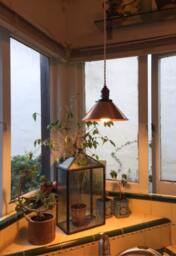 Copper Cone Pendant Light - Industrial Hanging Lamp With Custom Cord & Hardware Handcrafted Ceiling Fixture For Kitchen Or Bar