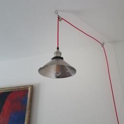 Copper Cone Pendant Light - Industrial Hanging Lamp With Custom Cord & Hardware Handcrafted Ceiling Fixture For Kitchen Or Bar - thumbnail 3