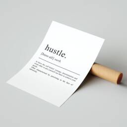 Hustle Definition Poster - Motivational Print For Entrepreneurs Office Wall Art Available in Multiple Sizes A2 A3 A4 - thumbnail 3