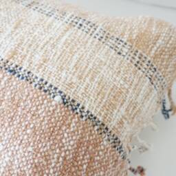 Brown Dot Block Print Mudcloth Hmong Pillow Case - thumbnail 3