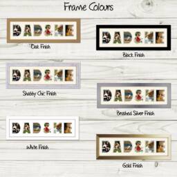 Dad & Me Photo Frame Word Name Special Gift Father's Day 1281 By Photos in A Word - thumbnail 3