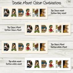 Dad & Me Photo Frame Word Name Special Gift Father's Day 1281 By Photos in A Word - thumbnail 2