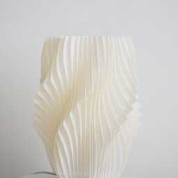 Modern 3D Printed Table Lamp, Bedside Lighting, Minimalist Mushroom Home Office Decor, Housewarming Gift - thumbnail 2