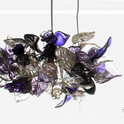 Island Falls, Pendant Chandelier Ceiling Lighting, Ceiling Light Flowers & Leaves Round Shape For Kitchen Dining Room - thumbnail 2